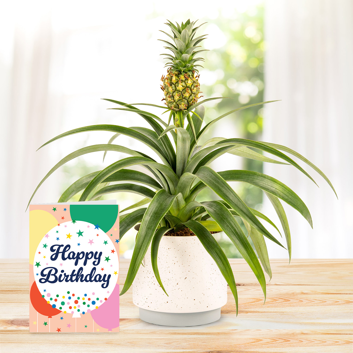 Spring Pineapple with Birthday Card