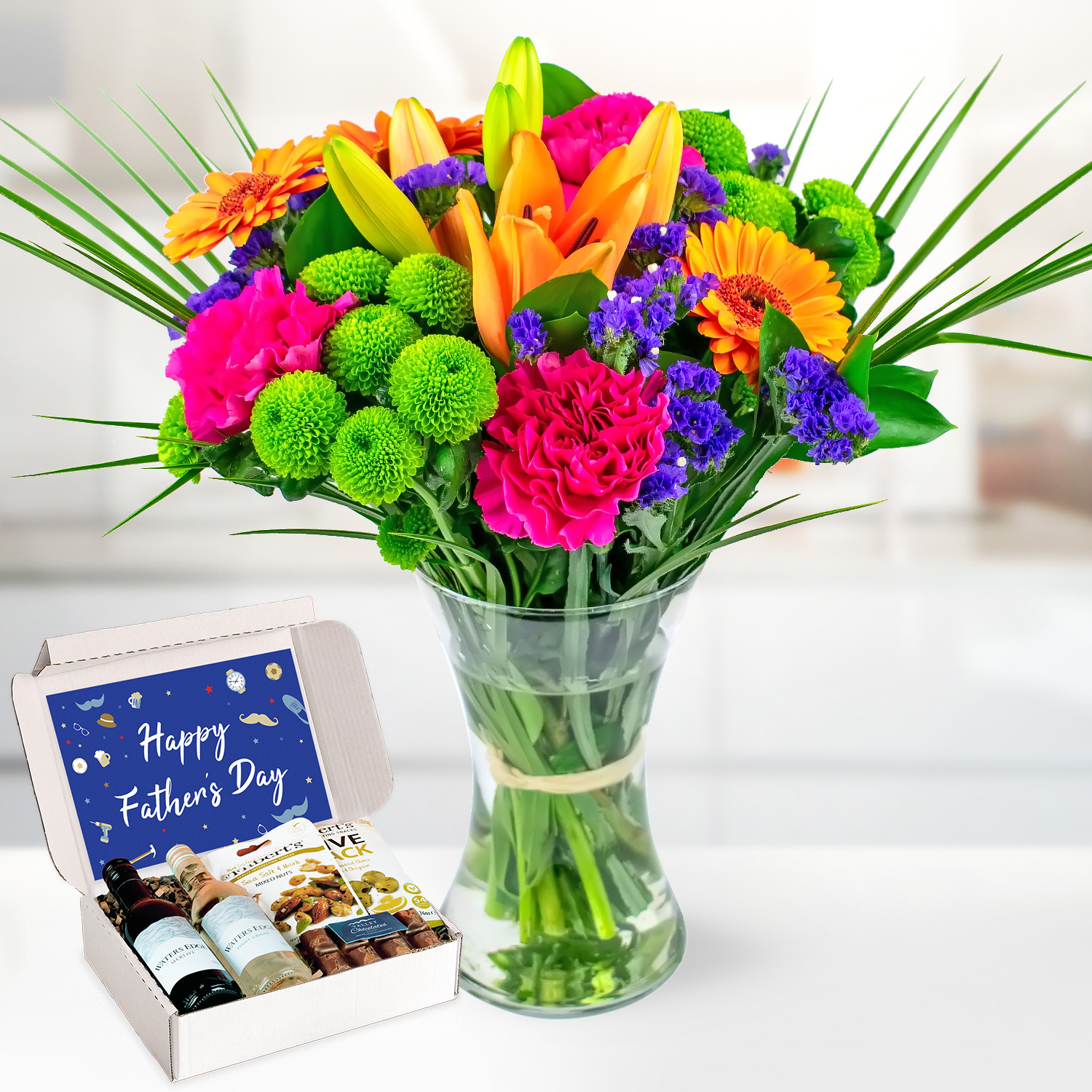 Dad's Colourful Carnival Wine Delights Gift
