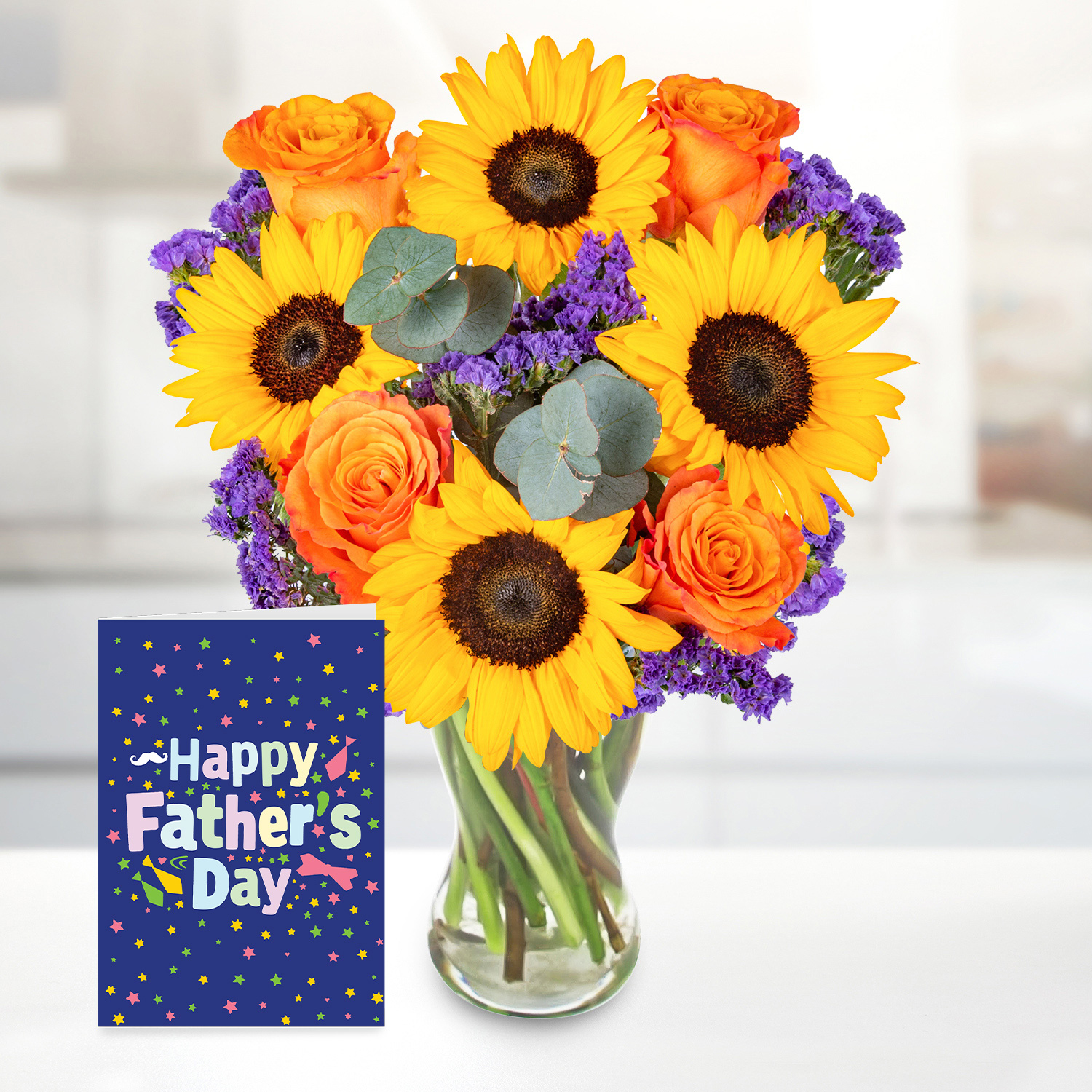 Sunflower Surprise with Father's Day Card