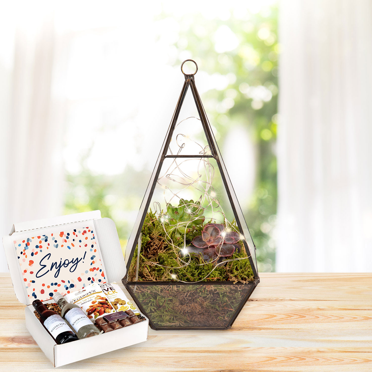 Earthly Eden Terrarium Wine Gift 
