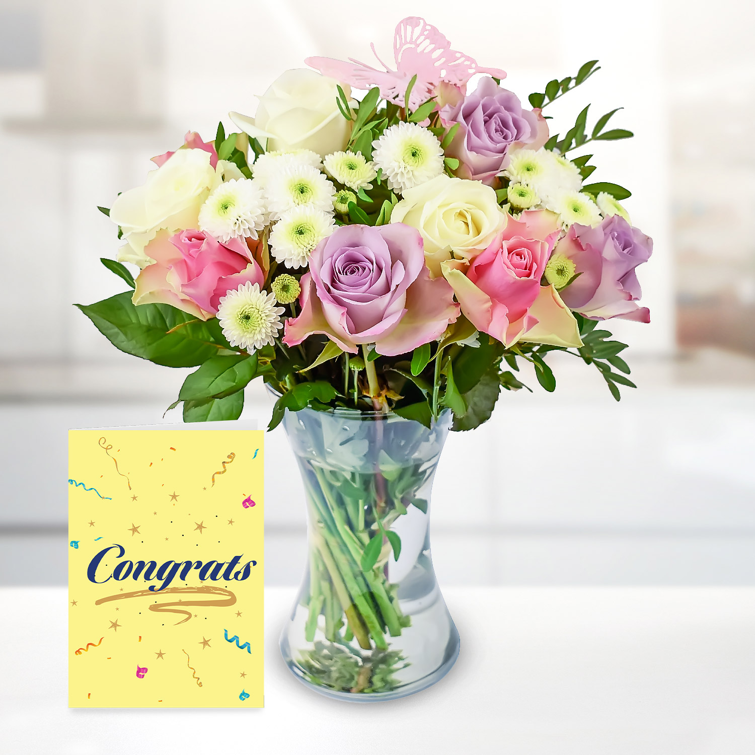 Elegant Harmony with Congratulations Card