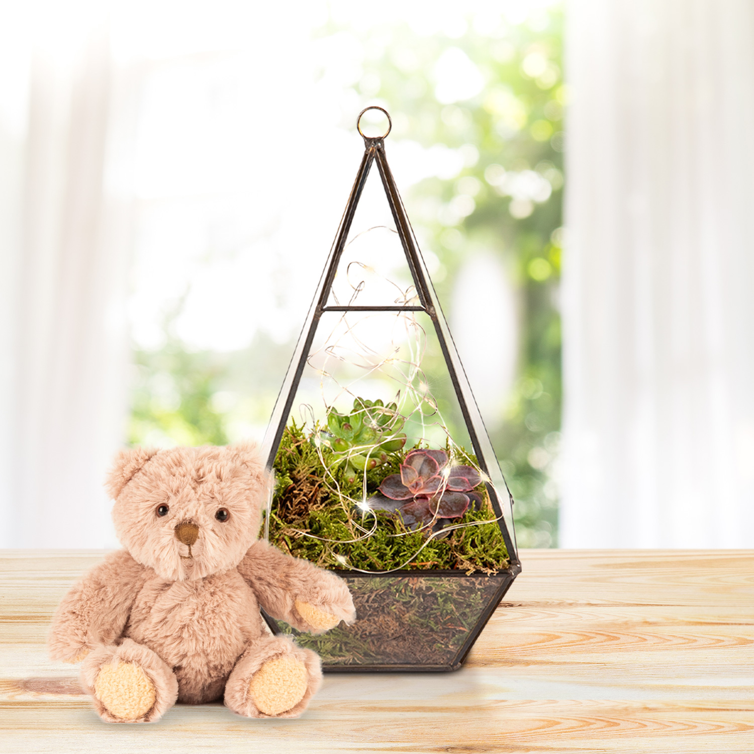 Earthly Eden Terrarium & Bear Gift