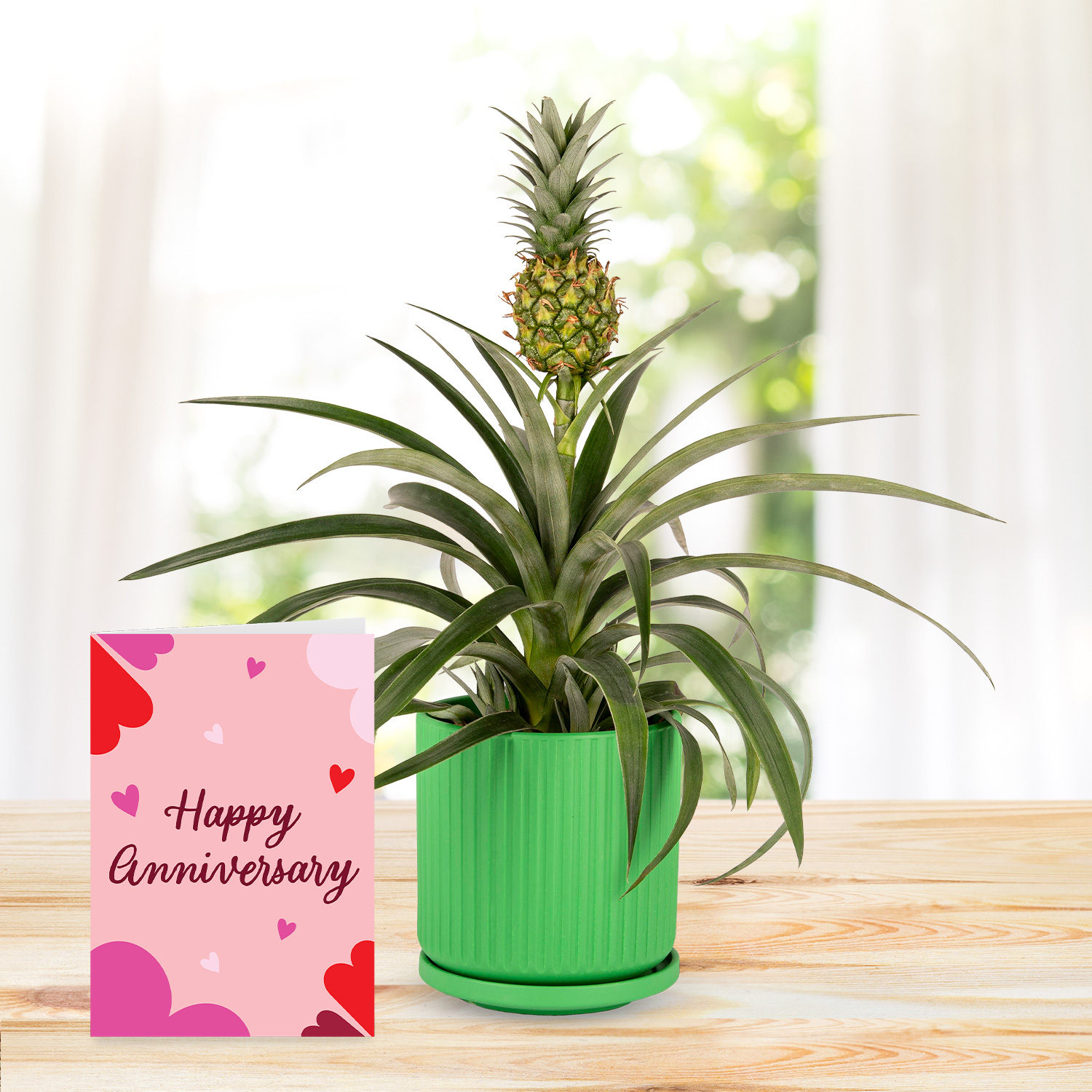 Spring Pineapple with Happy Anniversary Card
