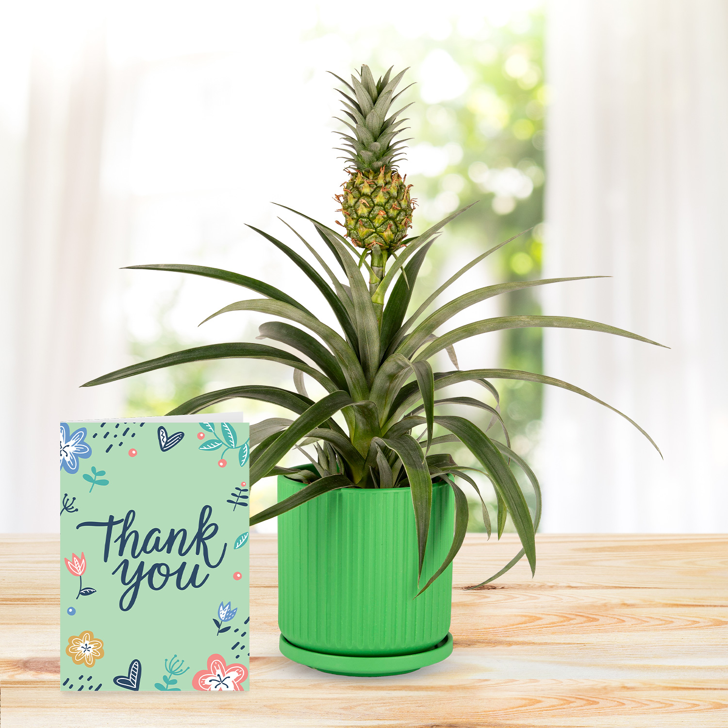 Spring Pineapple with Thank You Card