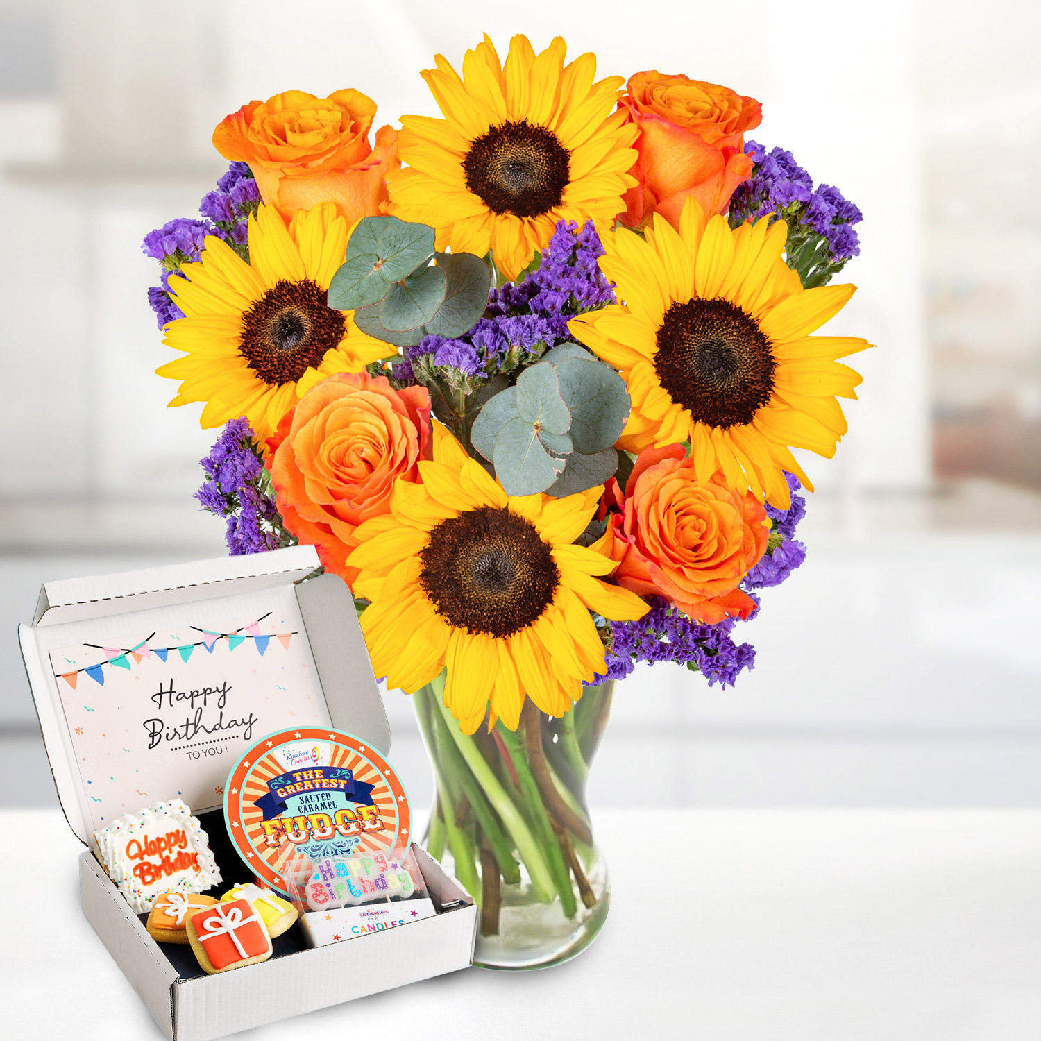  Sunflower Surprise Ultimate Birthday Gift