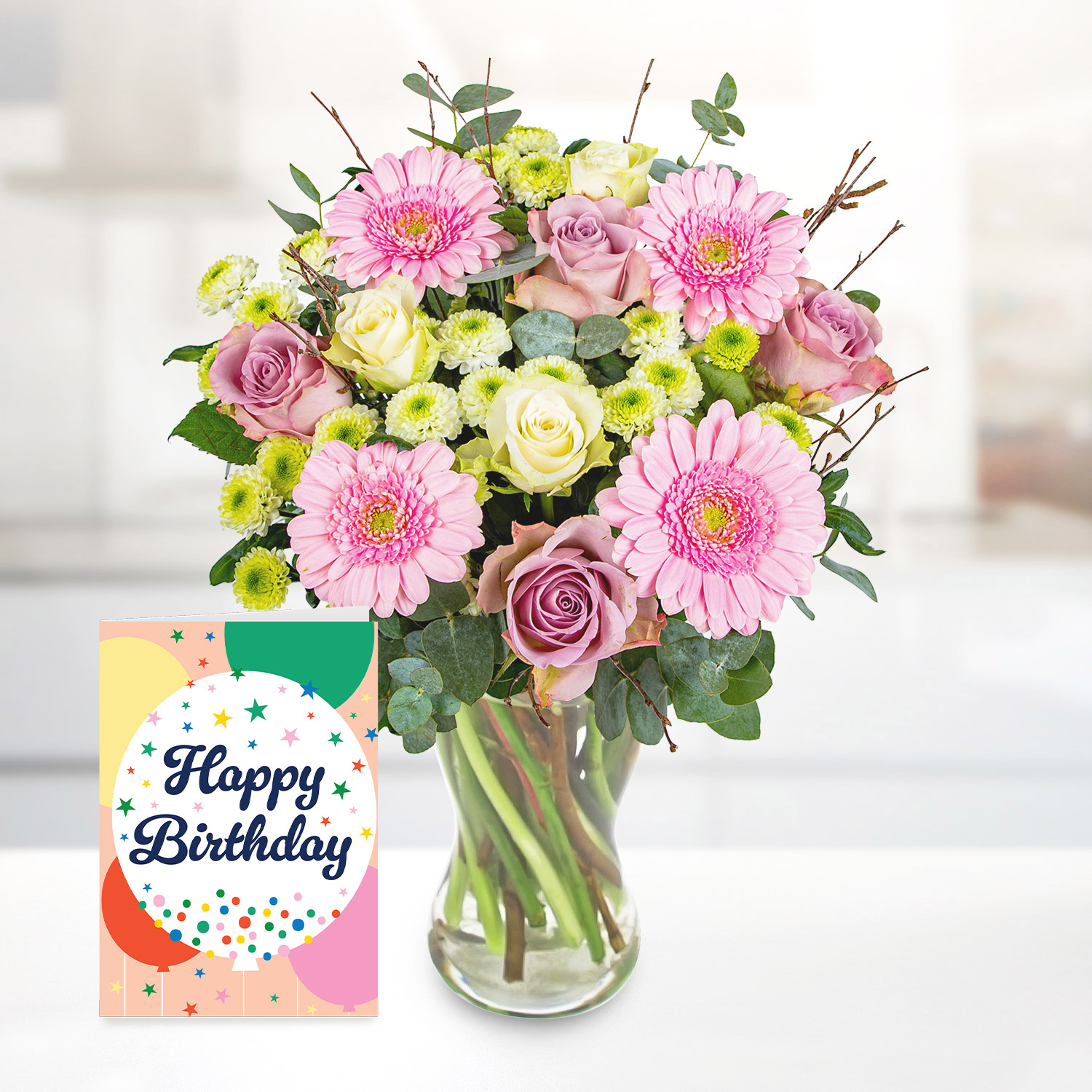 Country Bloom with Birthday Card