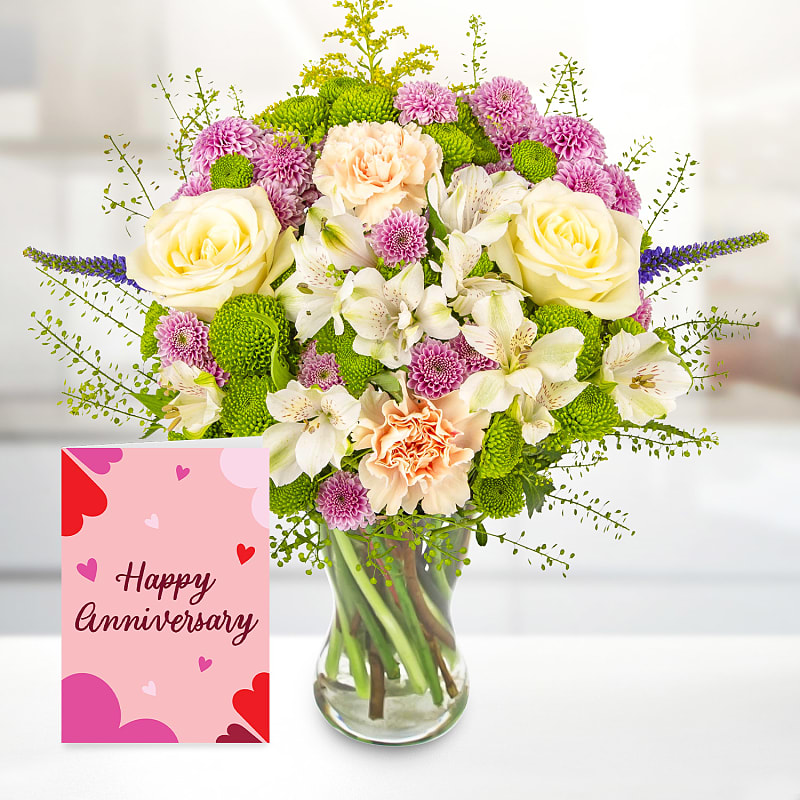 Citrine Drift with Happy Anniversary Card