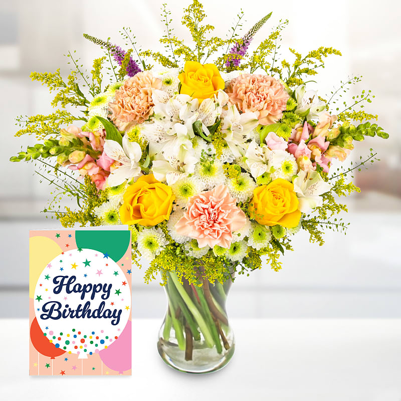 Citrine Drift with Happy Anniversary Card