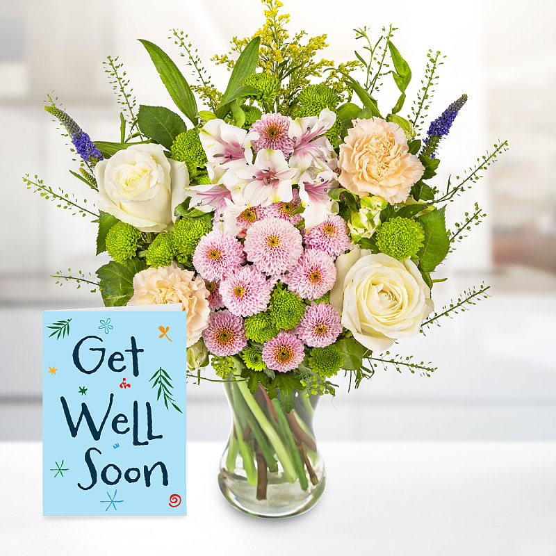 Ethereal Elegance with Get Well Soon Card