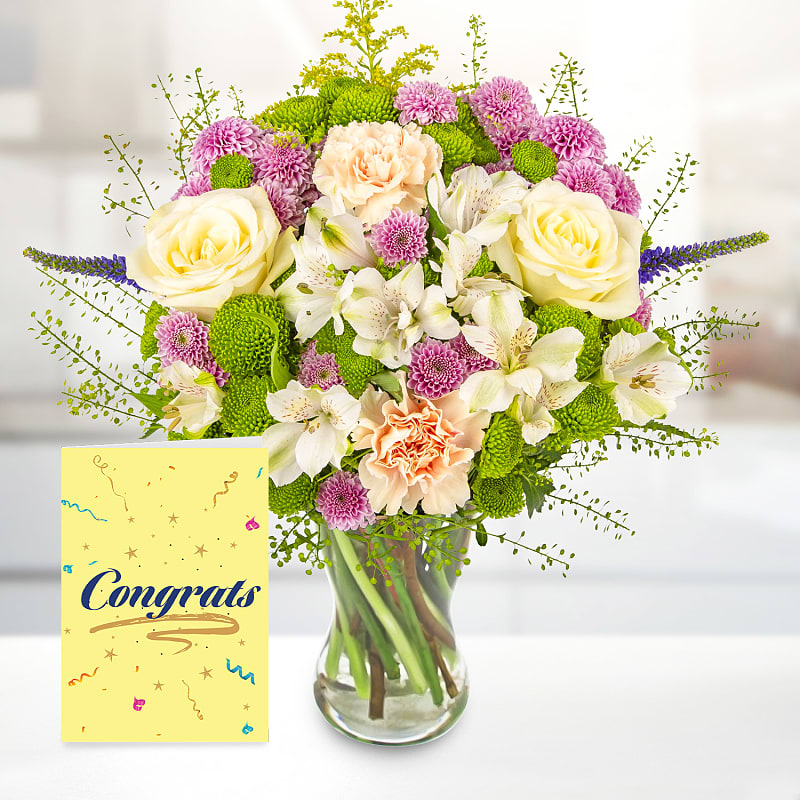 Citrine Drift with Congratulations Card
