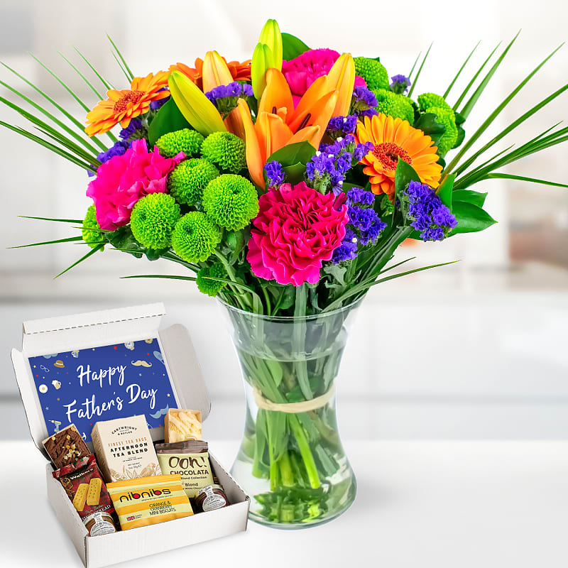 Dad's Colourful Carnival Afternoon Tea Gift