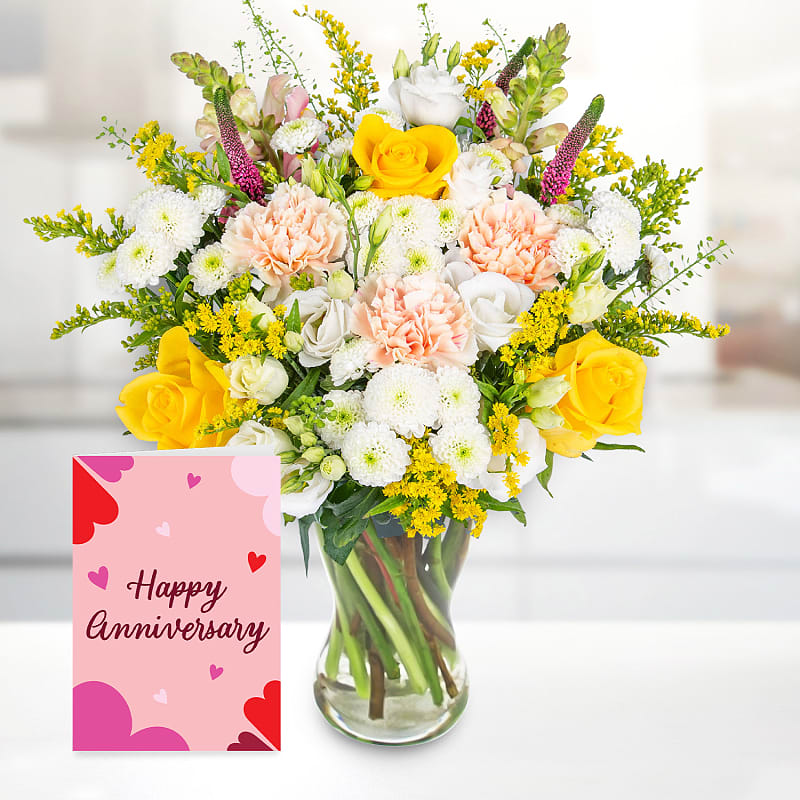 Citrine Drift with Happy Anniversary Card