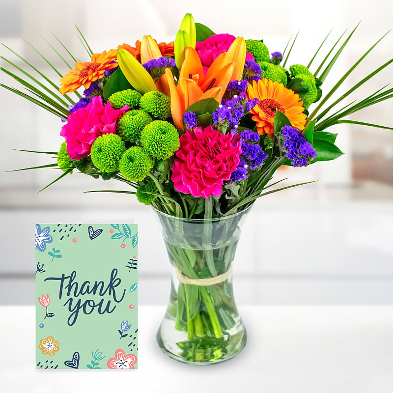 Colourful Carnival with Thank You Card