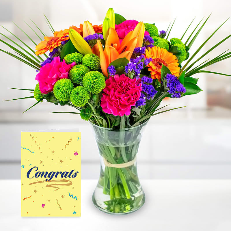 Colourful Carnival with Congratulations Card