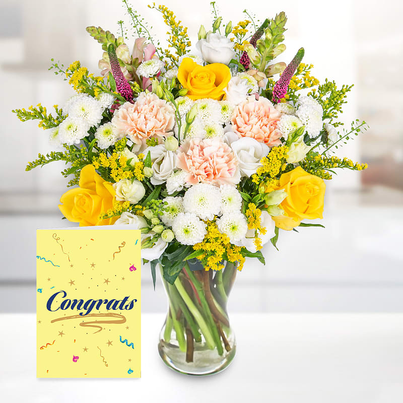 Citrine Drift with Congratulations Card