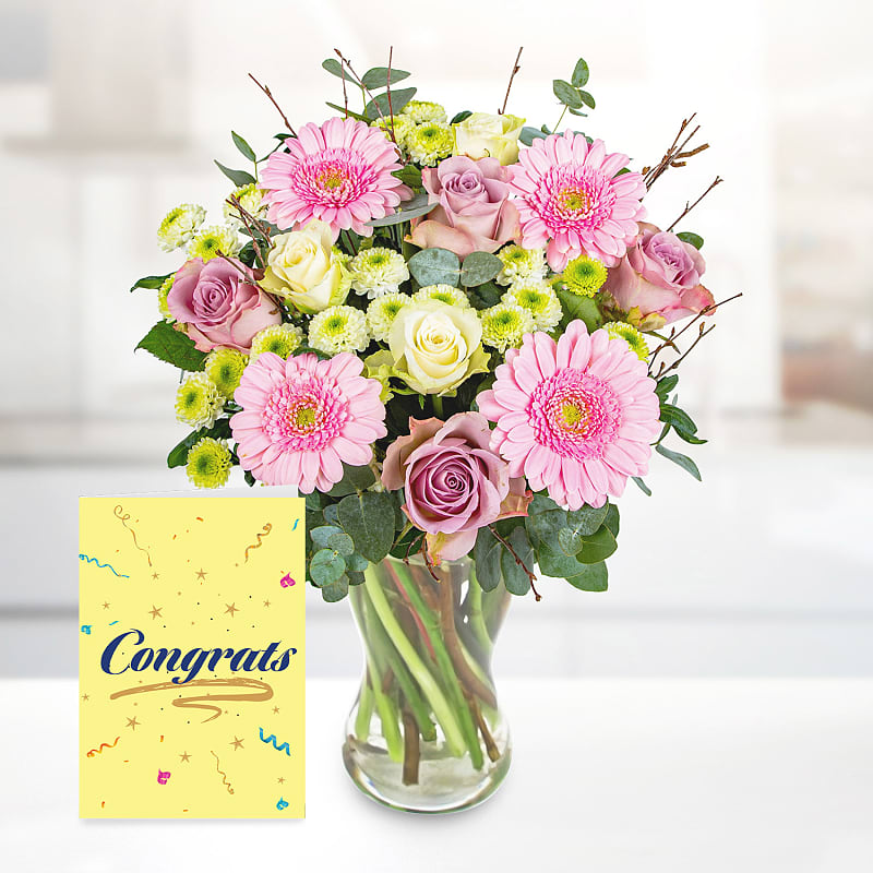 Country Bloom with Congratulations Card