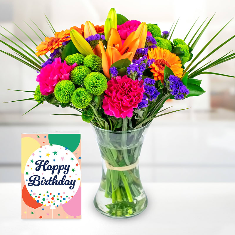 Colourful Carnival with Birthday Card