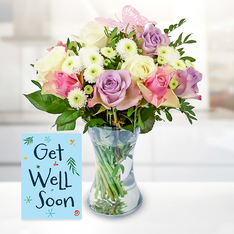 Elegant Harmony with Get Well Soon Card